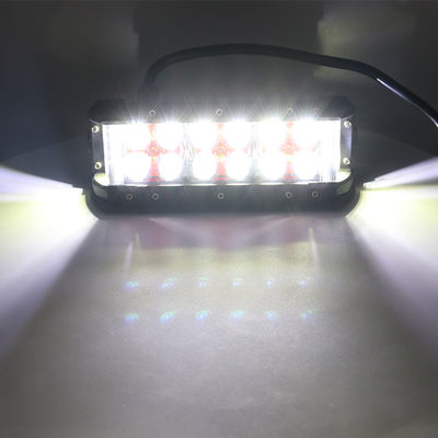 2 সারি 30V 330W মাল্টি কালার এলইডি লাইট বার অ্যাম্বার থ্রি সাইড