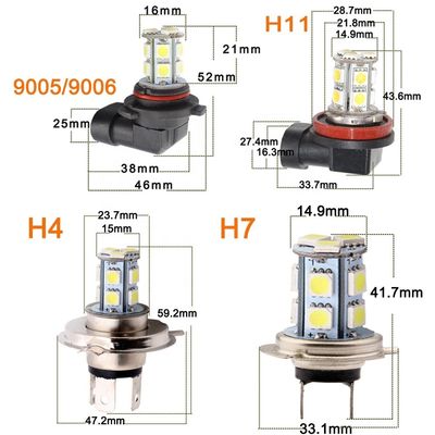 700lm গাড়ী LED কুয়াশা হালকা বাল্ব