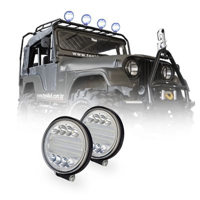 72 ডাবল অফরোড হালো কুয়াশার আলো, 4x4 জিপ র্যাংলারার জে কে হ্যালো হেডলাইট
